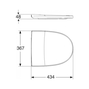 КРЫШКА-СИДЕНЬЕ IDO SEVEN D 9154201001 С soft close ( плавного закрытия)