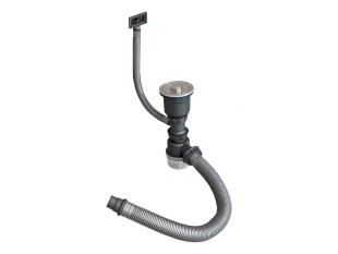 Мойка кухонна Wisent WG37546 со смесителем многофункциональная (сатин с PVD покрытием)