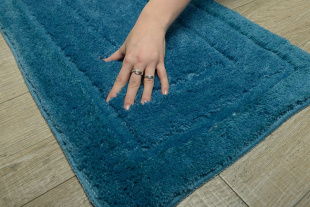 Коврик синий Aqualine 50x80 cm, 100% Акрил 
