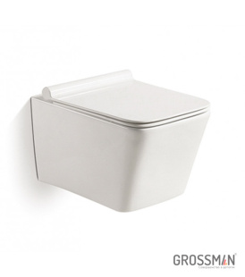Унитаз подвесной Grossman GR-4441S с тонкой крышкой