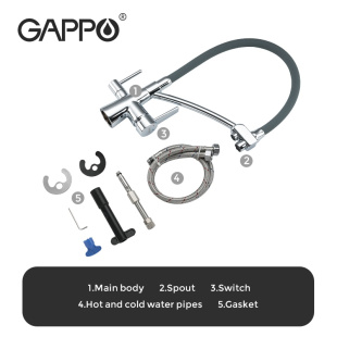 Смеситель Gappo G4398-17 (хром)