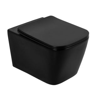 УНИТАЗ ПОДВЕСНОЙ БЕЗОБОДКОВЫЙ BELBAGNO ARDENTE-C  (BB3202CHR-MB+BB3202SC-MB)